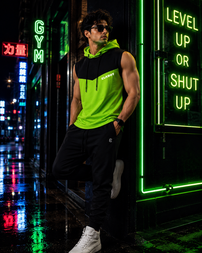 ELABOT Men's Sleeveless Hooded T-Shirt | Premium Casual & Gym Wear